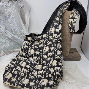 Fun Cotton Animal Print Crossbody Purse